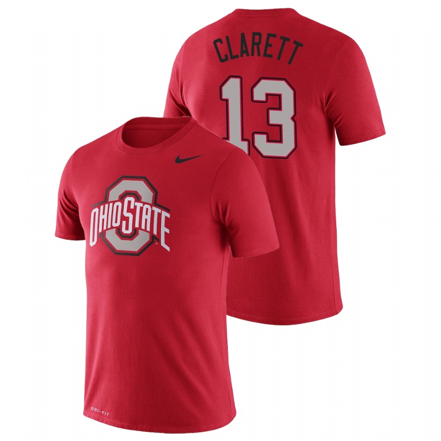 Ohio State Buckeyes Men's NCAA Maurice Clarett #13 Scarlet Nike Legend Performance College Basketball T-Shirt NRE5349AA